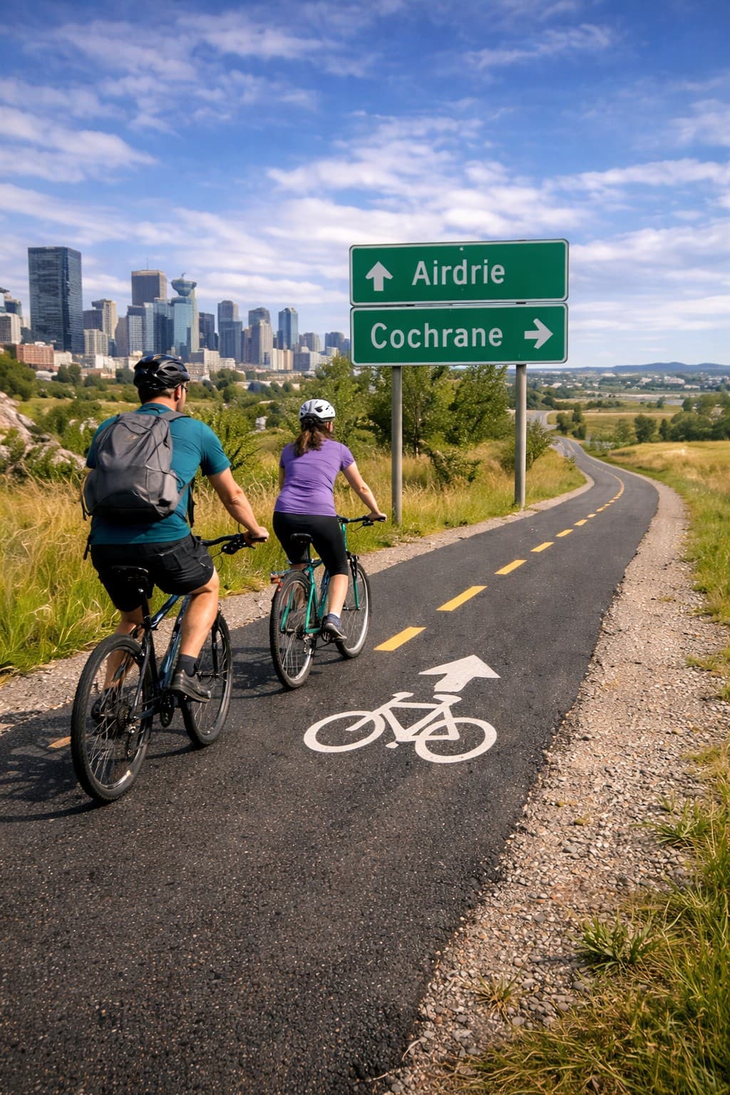 Calgary Could Soon Have Bike Paths Connecting to Airdrie and Cochrane