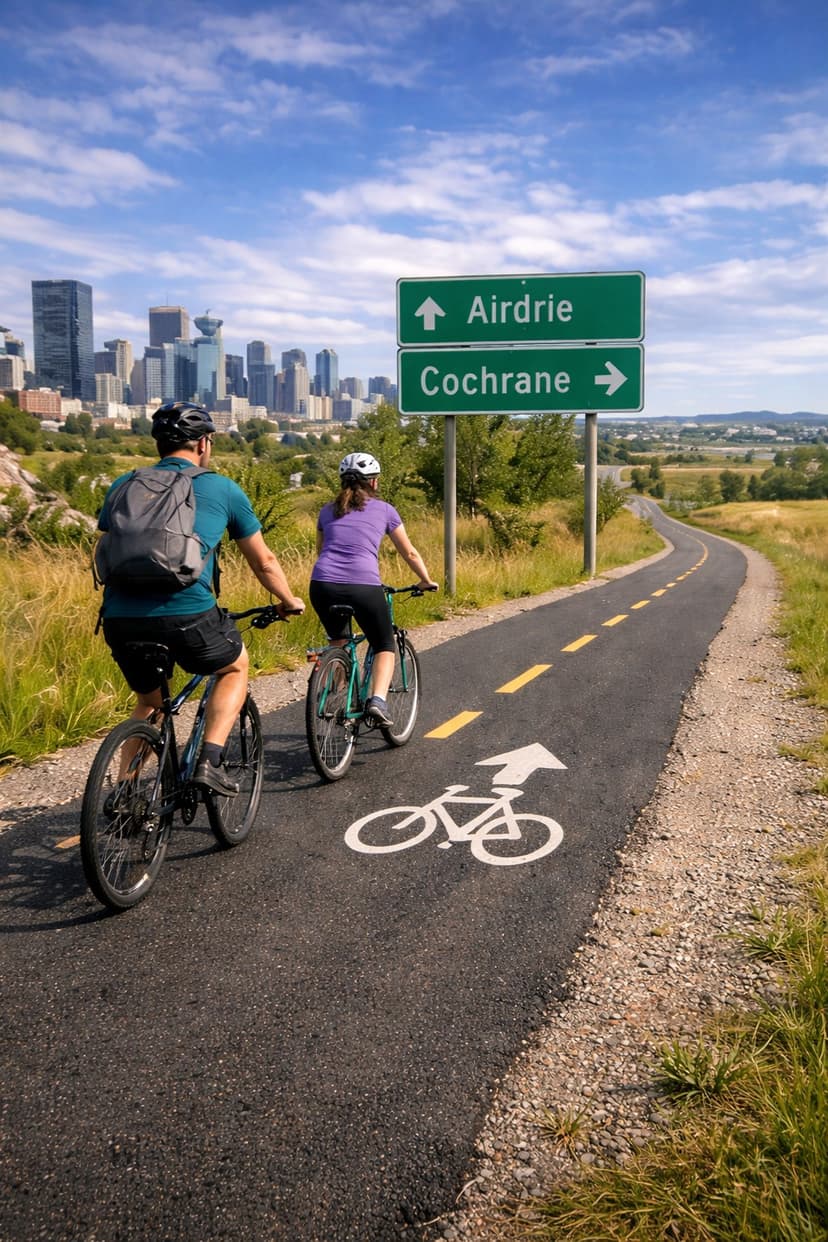 Calgary Could Soon Have Bike Paths Connecting to Airdrie and Cochrane