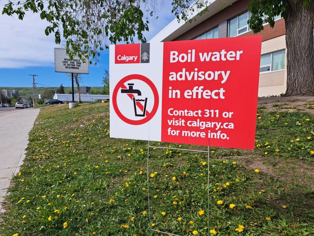 Calgary Boil Water Advisory in Effect for Spruce Cliff, Parts of Wildwood and Rosscarrock