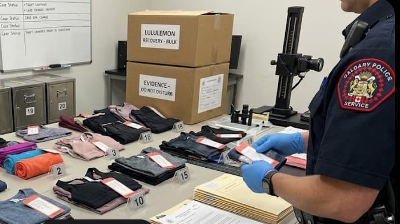 Calgary Man Facing 23 Charges in Stolen Lululemon Merchandise Investigation