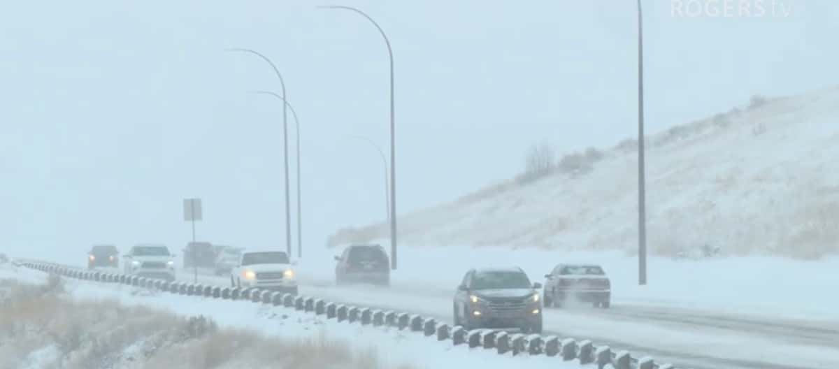 Medicine Hat Gets Hit With Late-April Blowing Snow, Roads Could Close Before It Clears