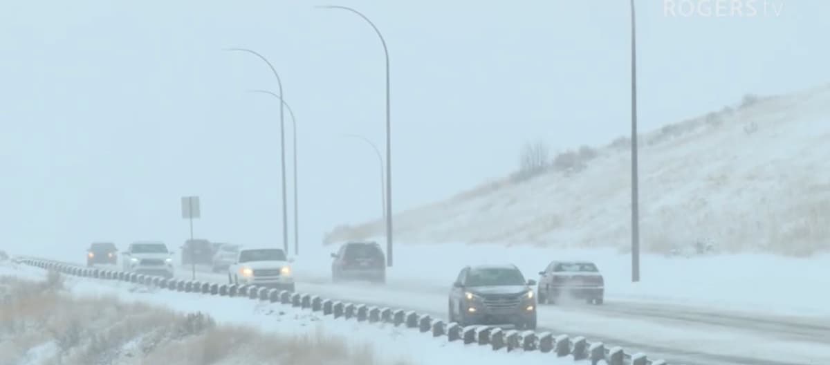 Medicine Hat Gets Hit With Late-April Blowing Snow, Roads Could Close Before It Clears