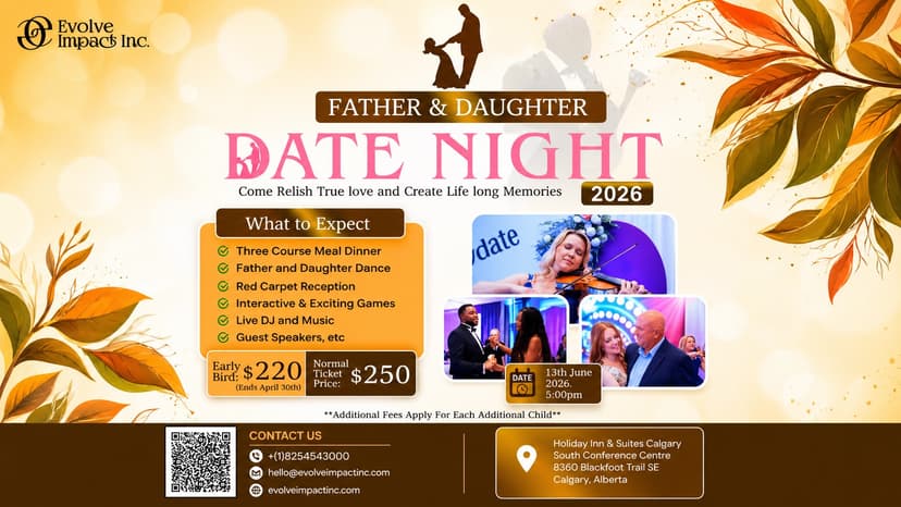 Father & Daughter Date Night — Calgary 2026
