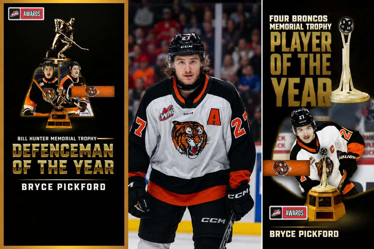 Medicine Hat Tigers Captain Bryce Pickford Just Did Something No WHL Defenceman Has Done in 38 Years