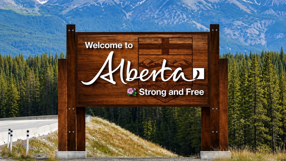 Alberta Is Replacing 'Wild Rose Country' With 'Strong and Free' on Every Highway Welcome Sign