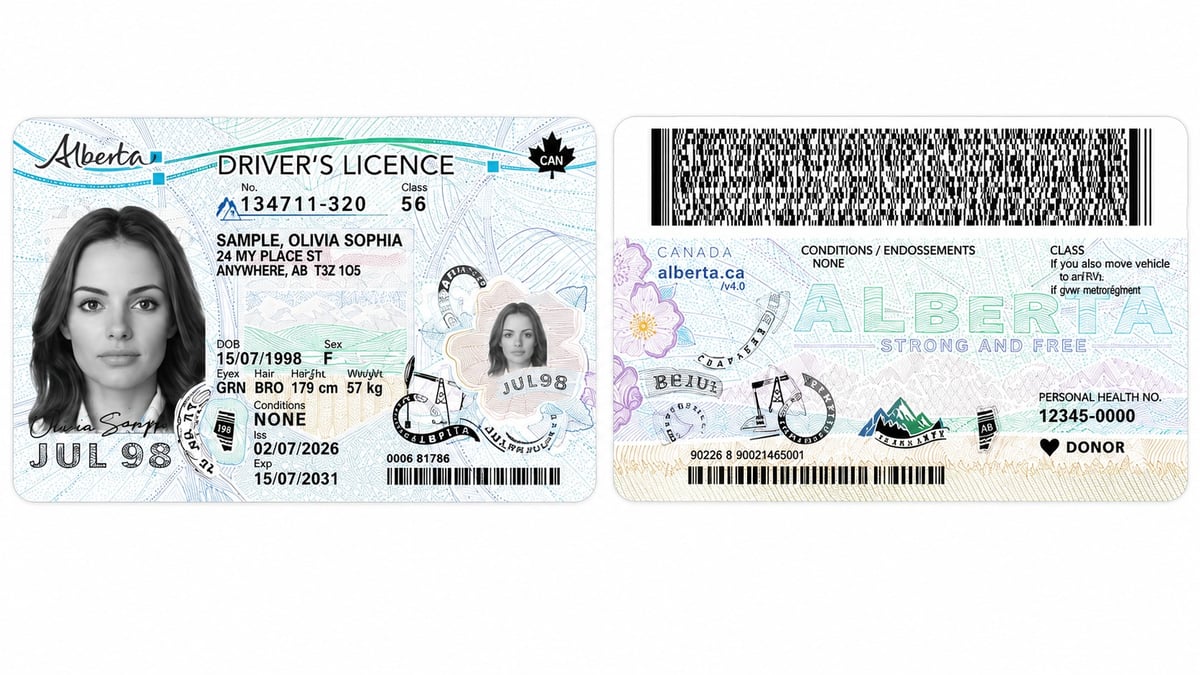 Alberta Is Adding Your Health Number and Citizenship Status to Your Driver's Licence Starting July 2