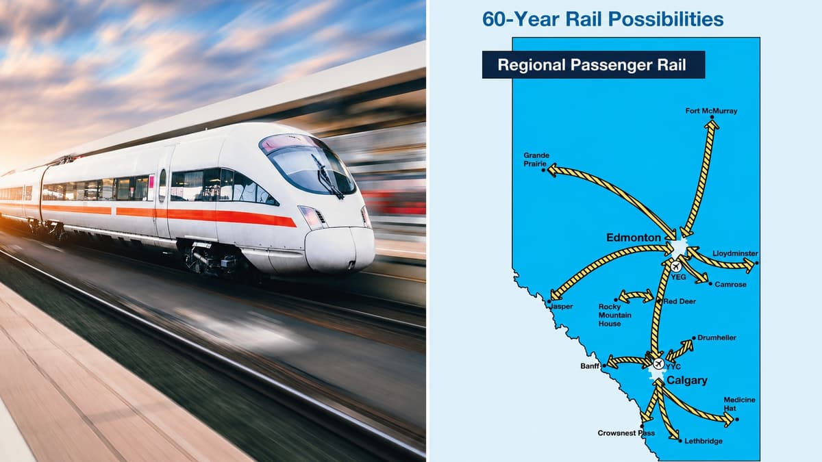 Alberta Commits $15 Million to Passenger Rail Planning and Unveils Its Most Detailed Plan Yet