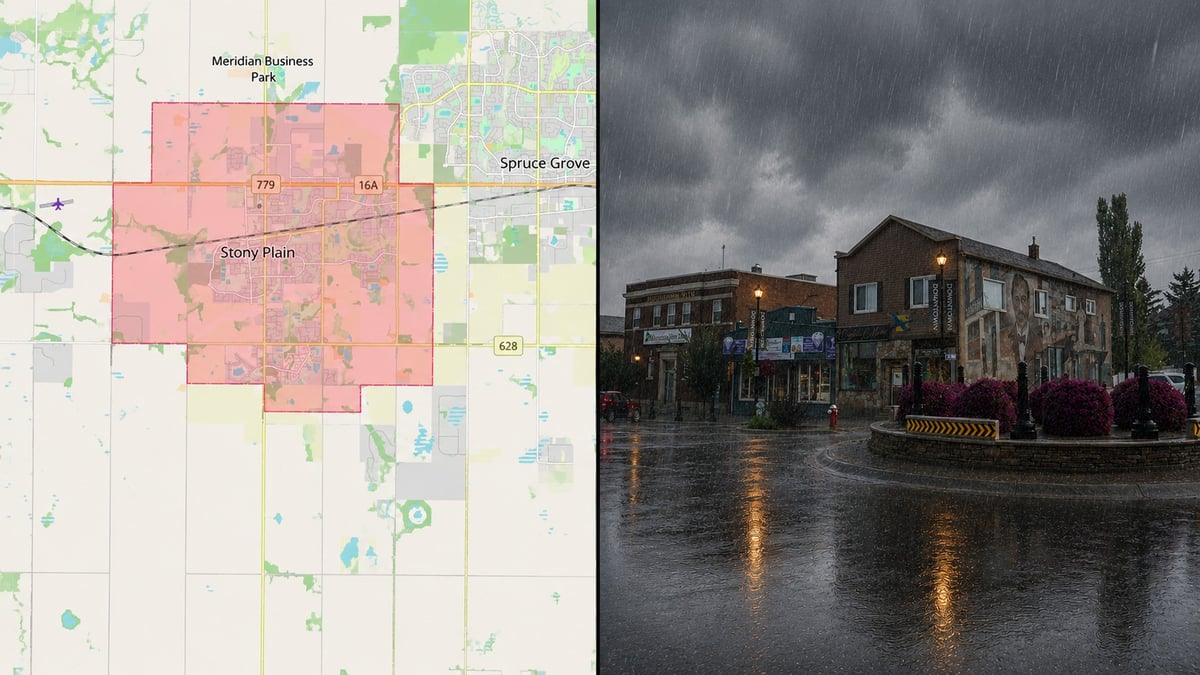 Flooding in Stony Plain Alberta Triggers Emergency Alert as Sewer Backups Hit Homes