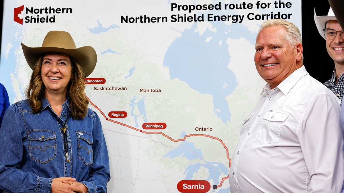 Smith and Ford Just Announced the Northern Shield Energy Corridor, a 3,300-Kilometre Oil Pipeline From Alberta to Ontario