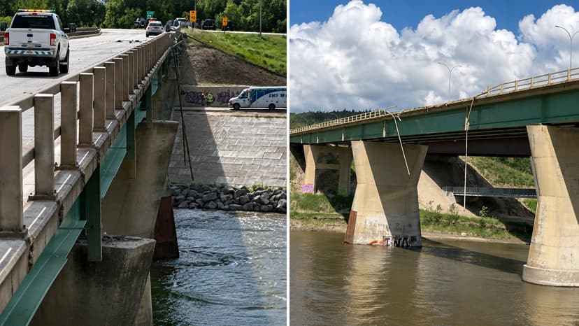 Grande Prairie Crane Recovery Begins on Highway 40, Three Weeks After the Fatal Wapiti River Bridge Crash