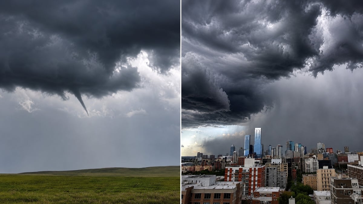 Tornado Watch for Edmonton, Spruce Grove, Stony Plain and Leduc Tonight: Large Hail, Heavy Rain and Damaging Winds Expected