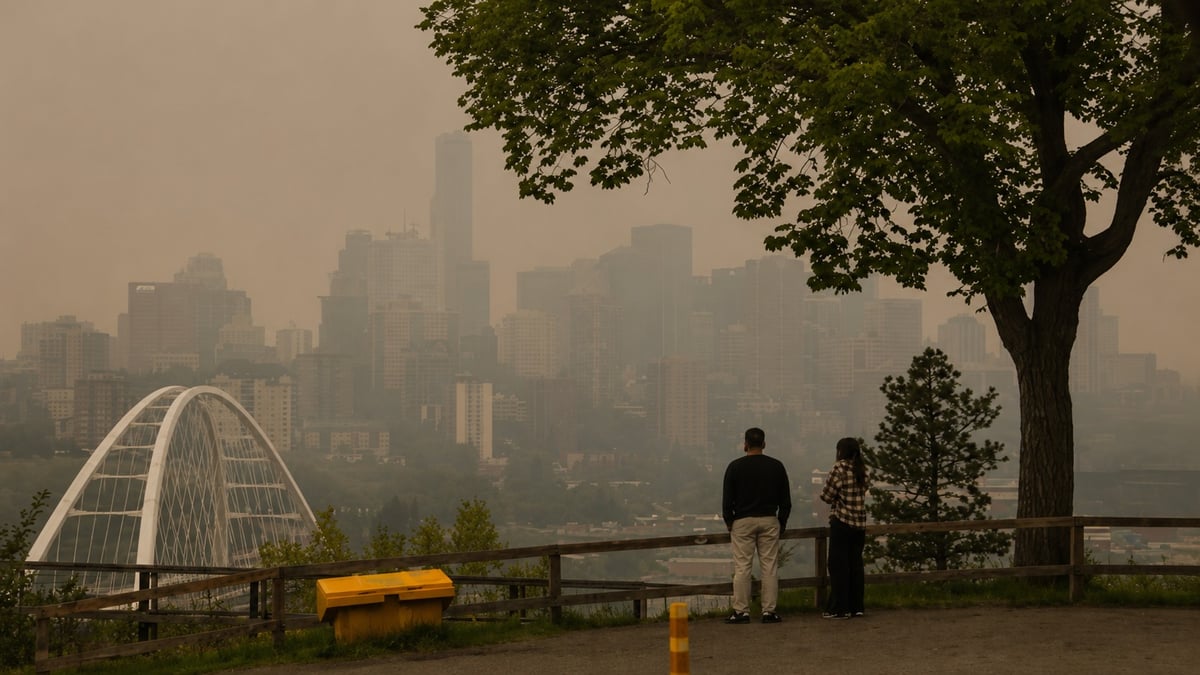 Edmonton Activates Its Poor Air Quality Response as Wildfire Smoke From the N.W.T. Pushes Alberta's Air Quality to 10+
