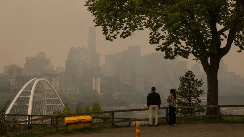 Edmonton Activates Its Poor Air Quality Response as Wildfire Smoke From the N.W.T. Pushes Alberta's Air Quality to 10+
