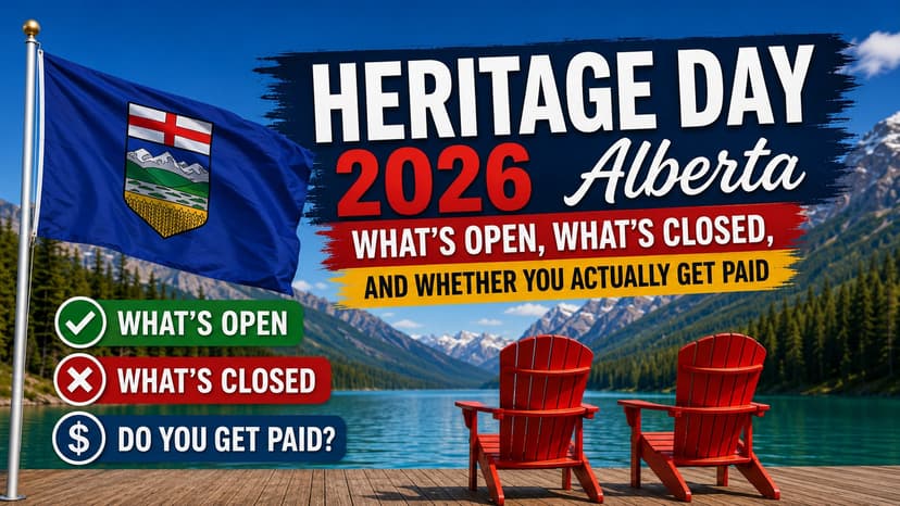 Heritage Day 2026 Alberta: What's Open, What's Closed, and Whether You Actually Get Paid