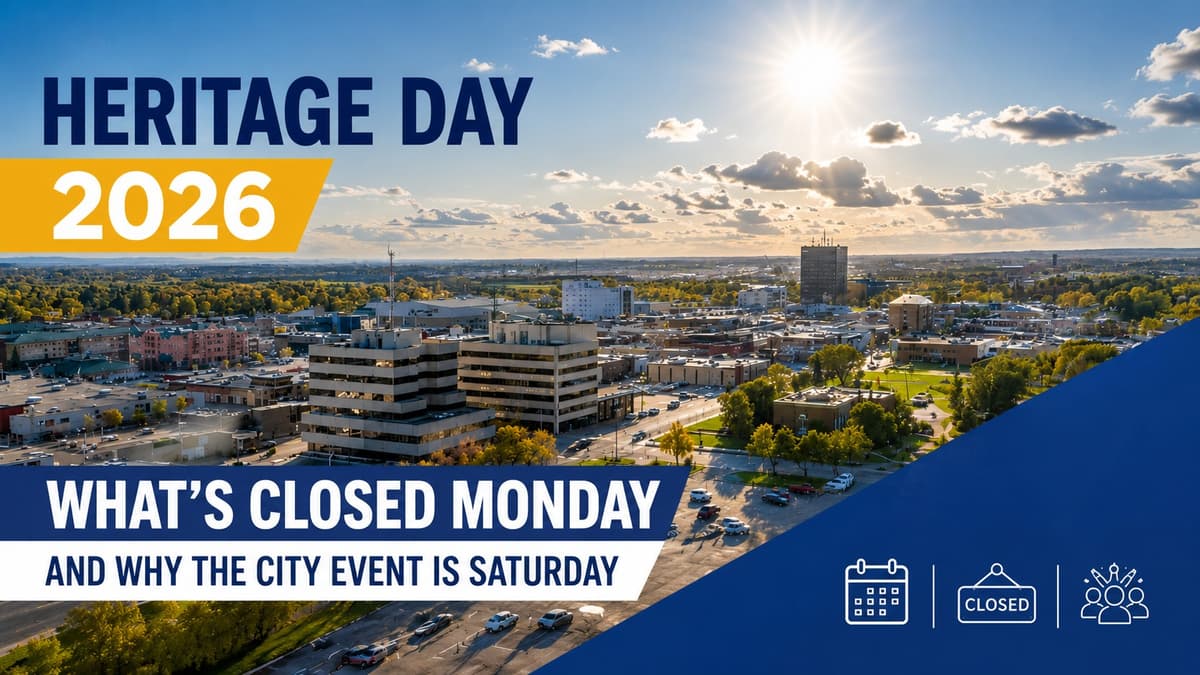 Heritage Day 2026 in Grande Prairie: What's Closed Monday and Why the City Event Is Saturday