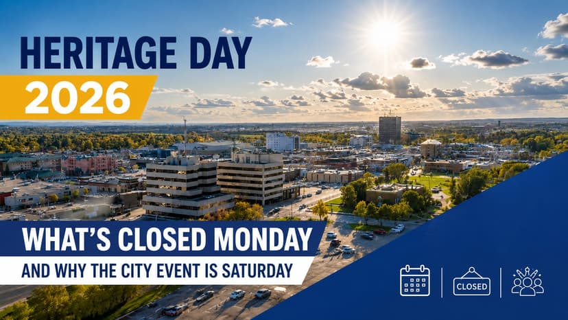 Heritage Day 2026 in Grande Prairie: What's Closed Monday and Why the City Event Is Saturday