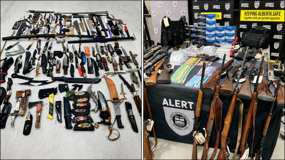 Lethbridge Drug Bust: Freddy Krueger Claws, Hundreds of Weapons, and 23 Illegal Guns in One of ALERT's Largest Weapons Seizures