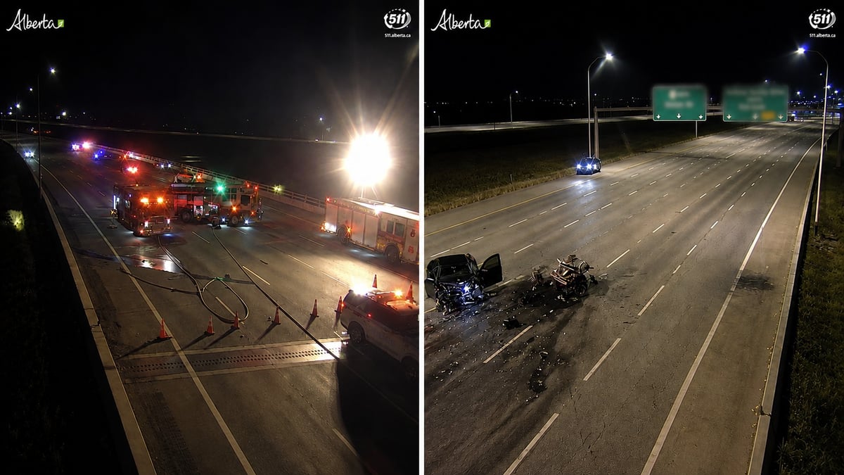 Calgary Crash Kills Four Including a Child After Driver Enters Stoney Trail Going the Wrong Way