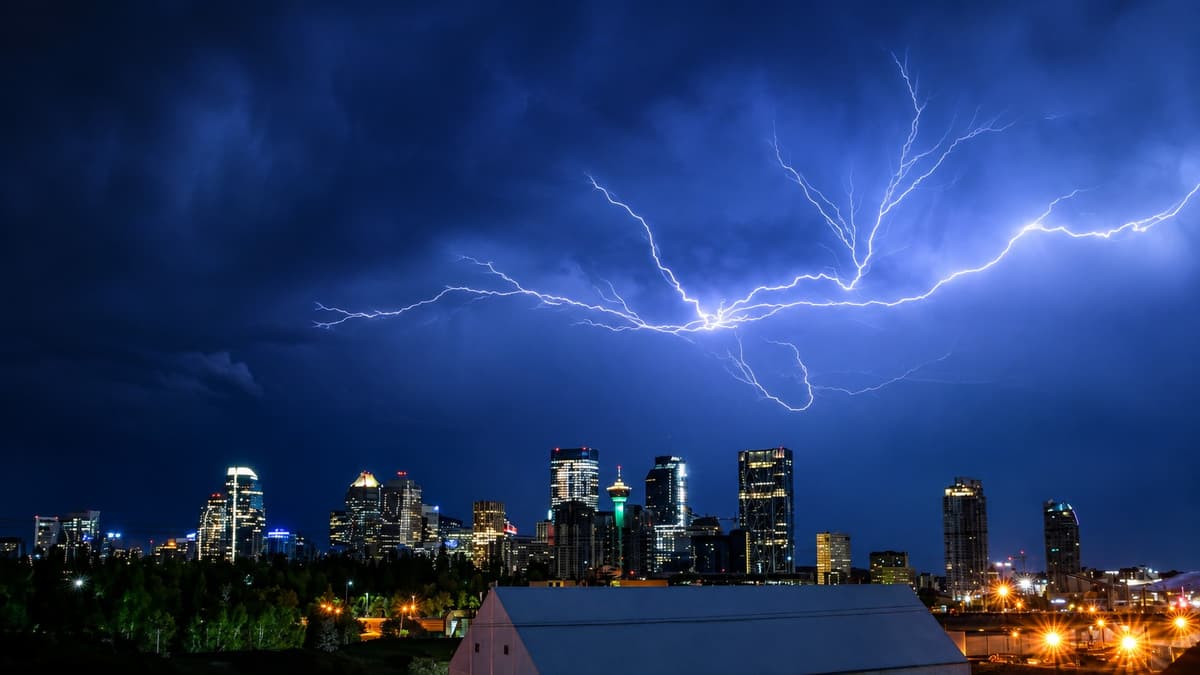 Severe Storm Hits Calgary, Airdrie and Crossfield: 2,100 Without Power, Quarter-Sized Hail and Damaging Winds