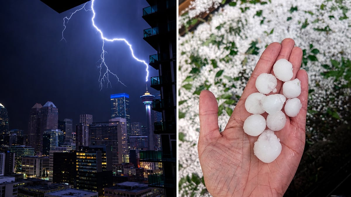 Severe Thunderstorm Risk for Calgary, Airdrie and Cochrane Today: Damaging Hail Possible