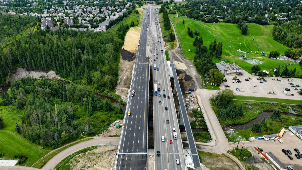 Edmonton's Eastbound Rainbow Valley Bridge Is Open, Adding a Third Whitemud Lane After a Year of Closure