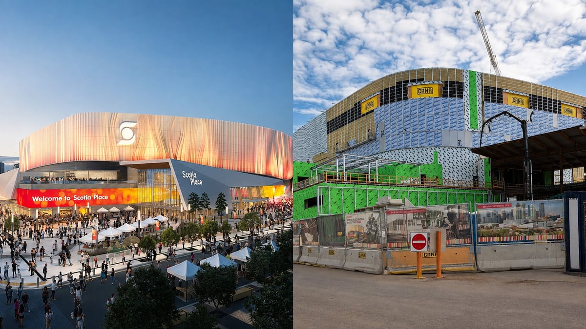 Scotia Place Construction Update: Calgary's New Flames Arena Hits the Ice Level, 13 Months Away From Opening