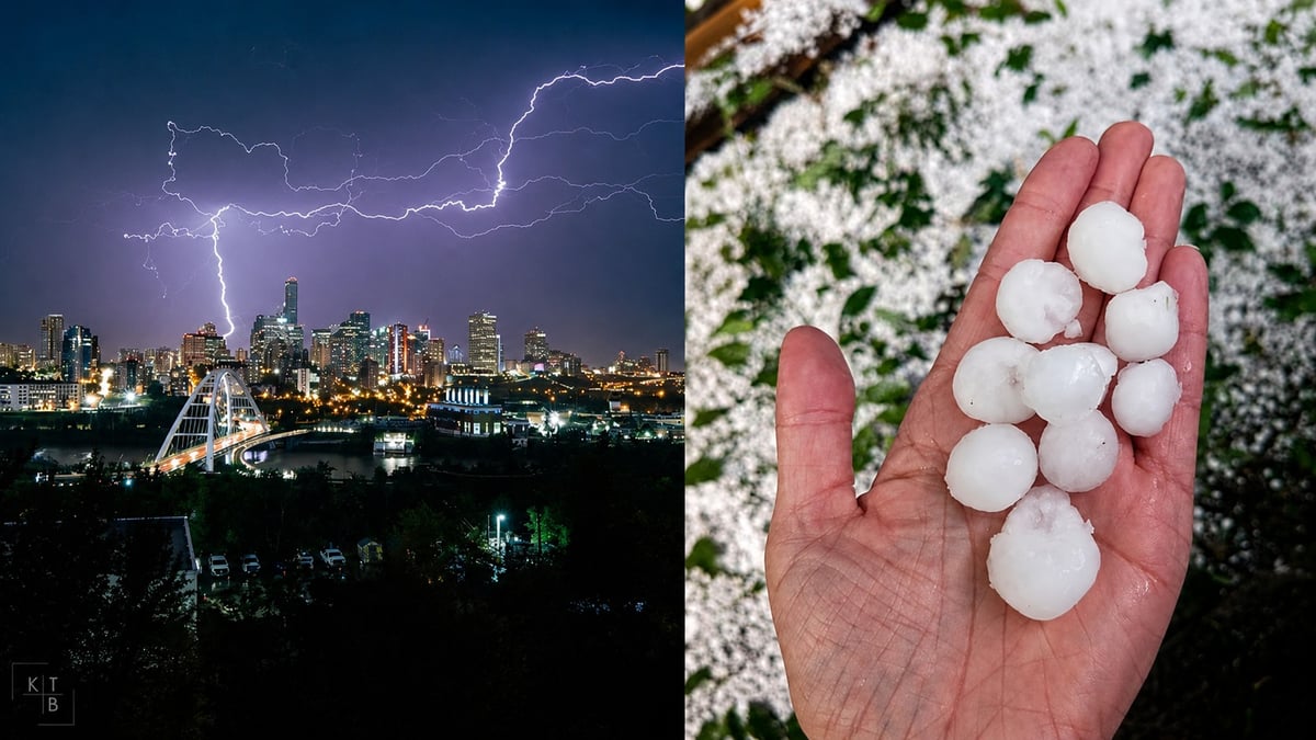 Severe Storm Sweeps the Edmonton Region: Quarter-Sized Hail in St. Albert, Morinville and Westlock