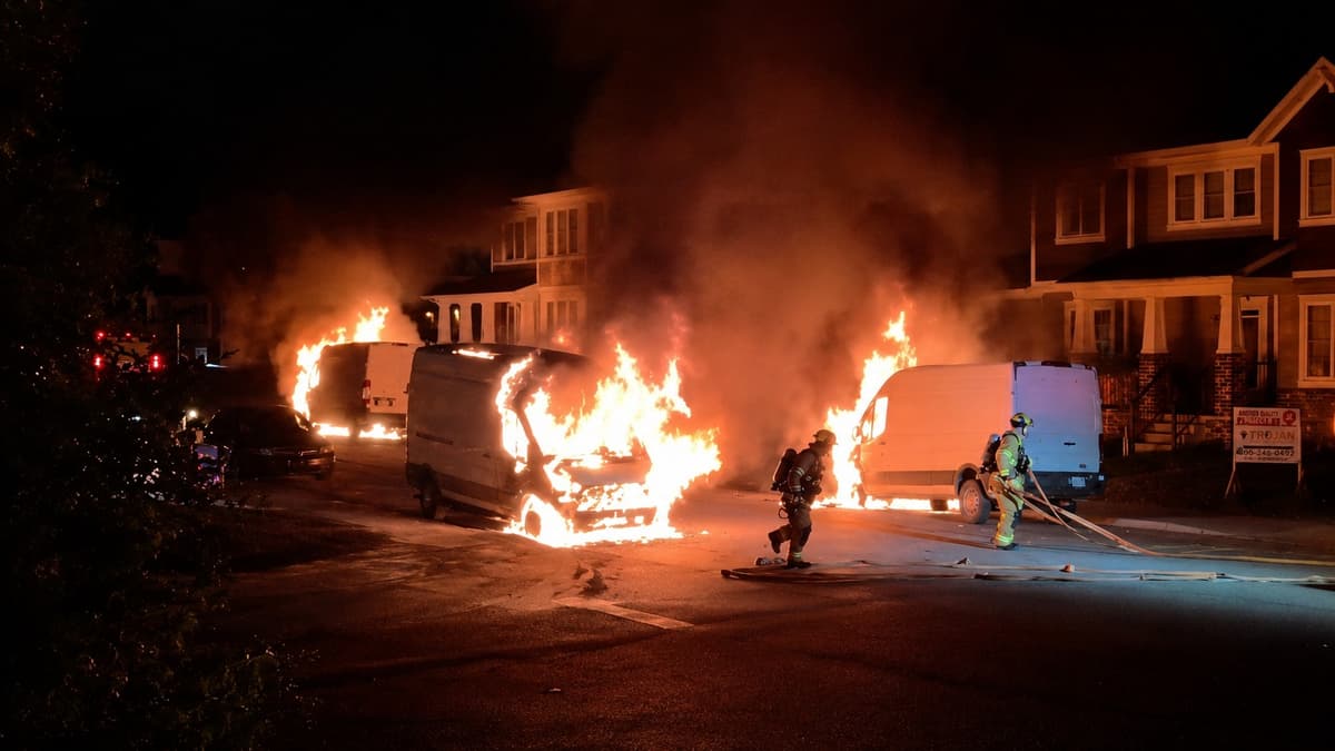 Calgary Courier Company Loses Five Vehicles to Fire Two Weeks After Moving From Regina; Arson Unit Investigating