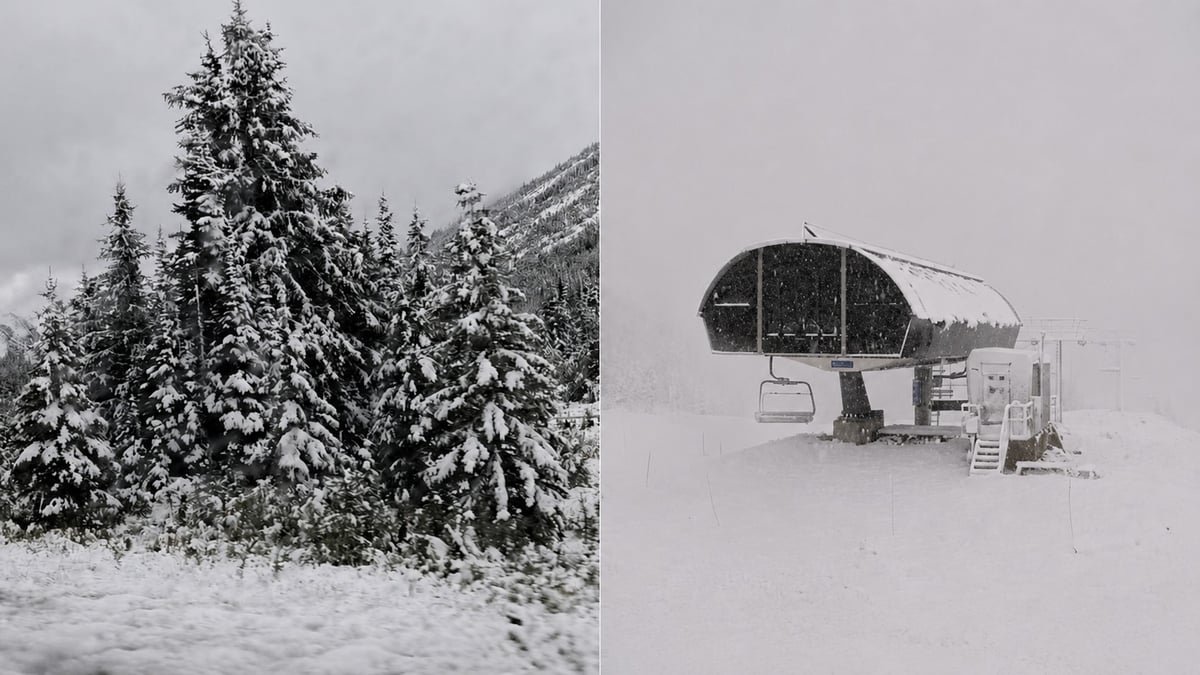 Alberta’s First Snow Falls Along Highway 40 in Kananaskis and at Sunshine Village in Banff