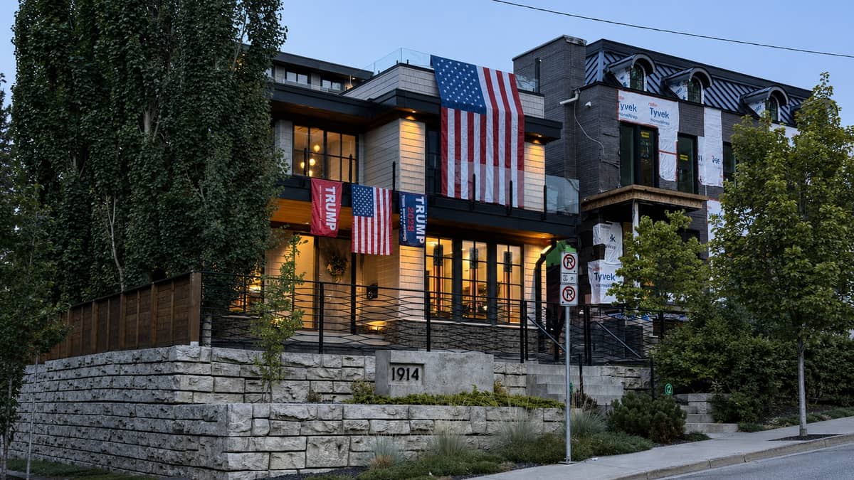Calgary Home With Trump Flags Egged and Hit With Dog Feces, Owners Say They Fear for Their Safety
