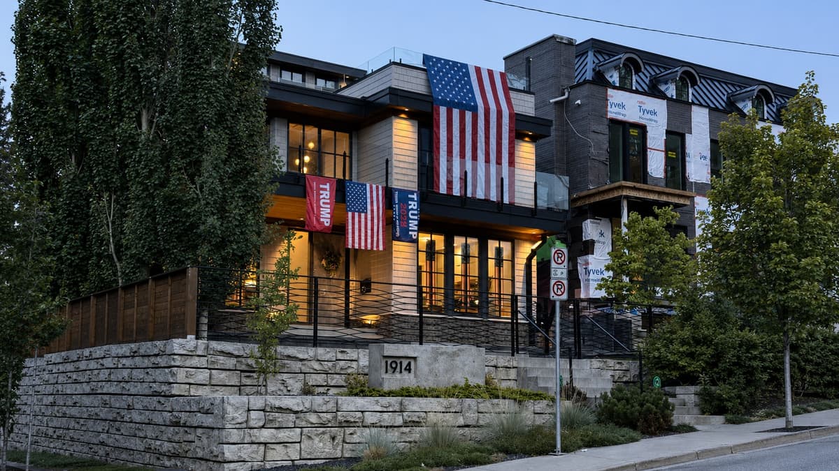 Calgary Home With Trump Flags Egged and Hit With Dog Feces, Owners Say They Fear for Their Safety
