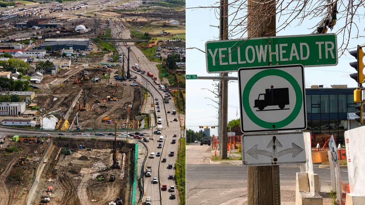 Edmonton's 121 Street at Yellowhead Trail Is Closed Until November as Summer Rain Pushes Freeway Work