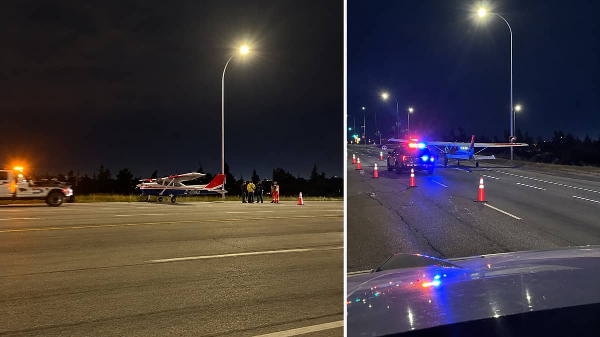 Small Plane Loses Engine Power, Makes Emergency Landing on Highway 21 East of Edmonton