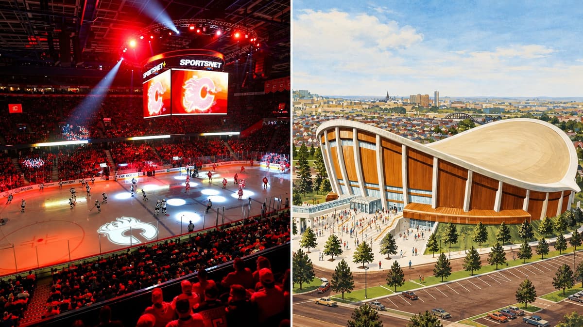 The Calgary Flames' Saddledome Farewell Season Starts Thursday. Here's How the Iconic Arena Was Built in 26 Months.