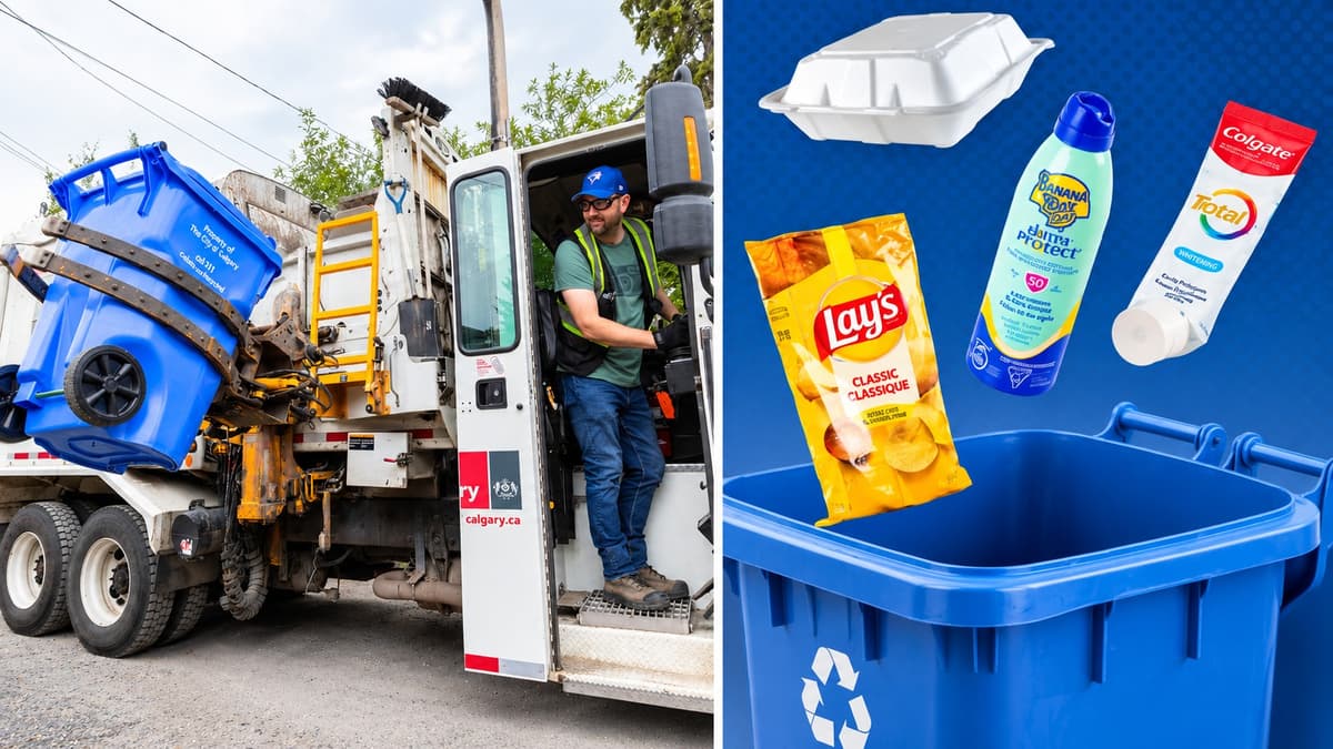 Calgary Is Adding Chip Bags, Foam and Toothpaste Tubes to Blue Cart Recycling Oct. 1