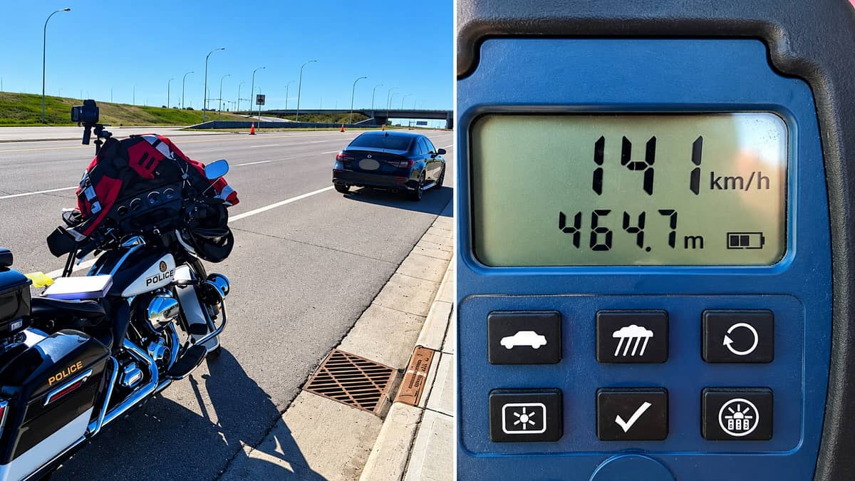 Calgary Driver Caught Going 141 km/h in a 70 Zone on Stoney Trail While Watching YouTube