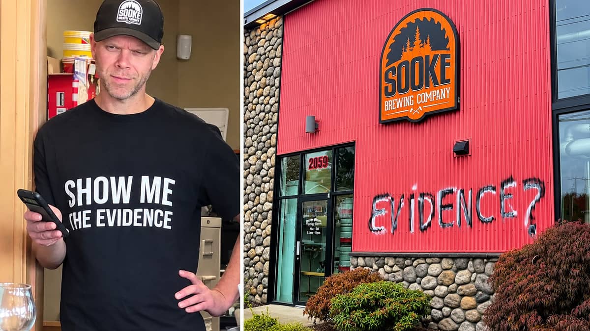 B.C.'s Sooke Brewing Company Vandalized After Co-Owner Fired Over 'Show Me the Evidence' Shirt