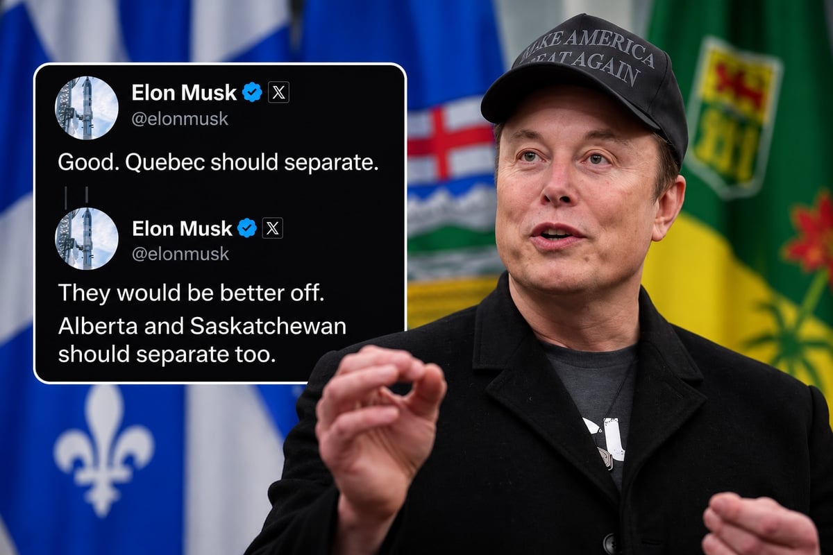 Elon Musk Says Alberta, Saskatchewan and Quebec Should Separate From Canada: 'They Would Be Better Off'