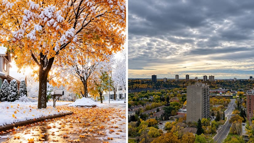 Edmonton’s First Snow Arrives Nearly a Month Earlier Than Last Year, Just in Time for Thanksgiving