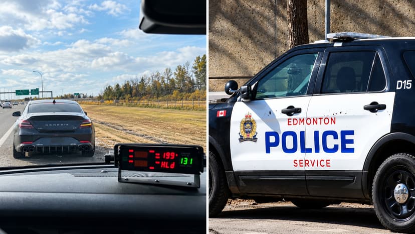 Edmonton Police Clock Driver Going 199 km/h on Anthony Henday Near Yellowhead Trail