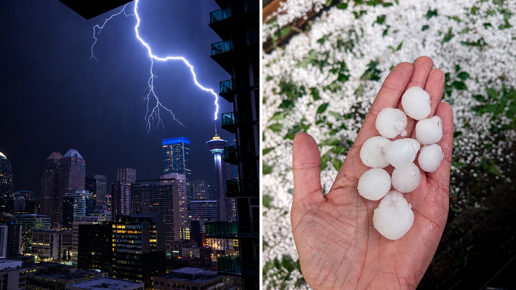Severe Thunderstorm Risk for Calgary, Airdrie and Cochrane Today: Damaging Hail Possible